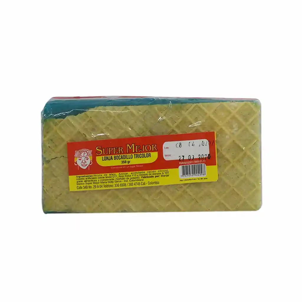 Super Mejor Bocadillo Tricolor Grande