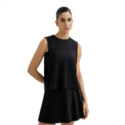Camiseta Manga Sisa Silueta Amplia Femenino Yuxi Punto Blanco Talla S