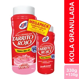 Kola Granulada Tarrito Rojo Fresa x 330 g + Tradicional 135 g