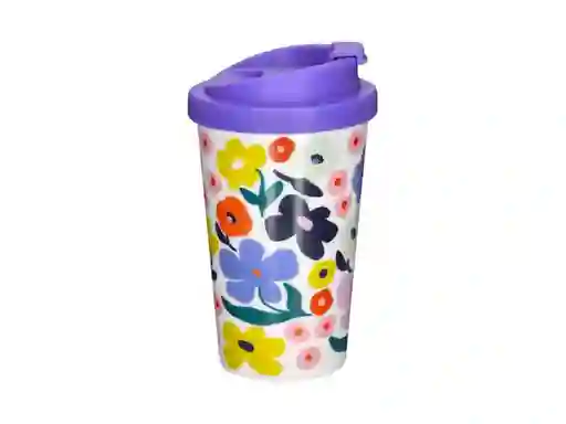Vaso Térmico Print Plástico Morado Casaideas