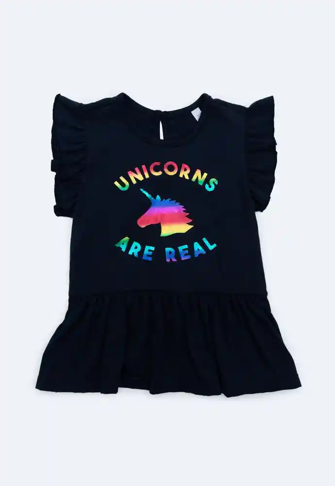 Camiseta Manga Sisa 18/24mese-navy