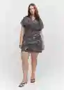 Vestido Mila Negro Talla S Mujer Mango