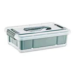 Caja Organizadora Multiuso Con Bandeja Color Verde Krea