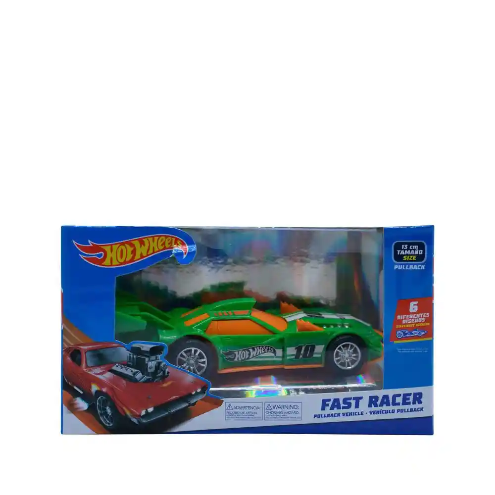 Carro Hot Wheels Pullback Fast Racer Hotwheels
