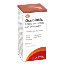 Ocubiotic Colirio Antibiótico con Esteroides