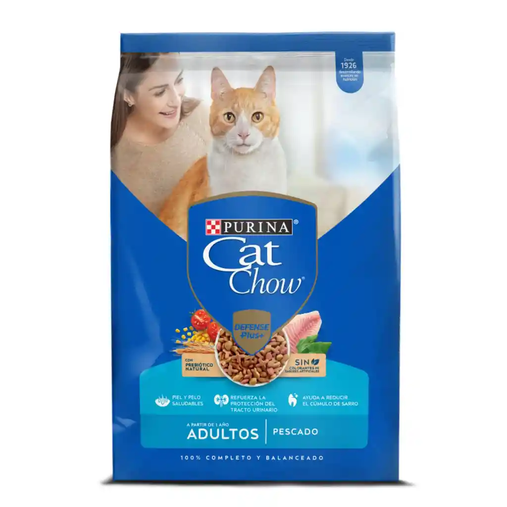 Comida para gatos Purina Cat Chow adulto pescado x 500 gr