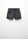 Short Mom80 Tejano Negro Talla 52 Mujer Mango