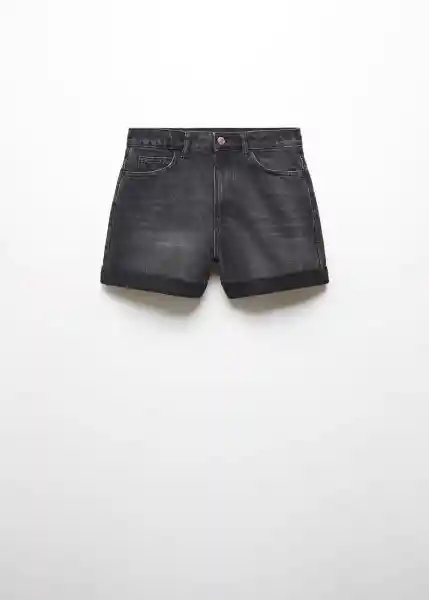 Short Mom80 Tejano Negro Talla 52 Mujer Mango