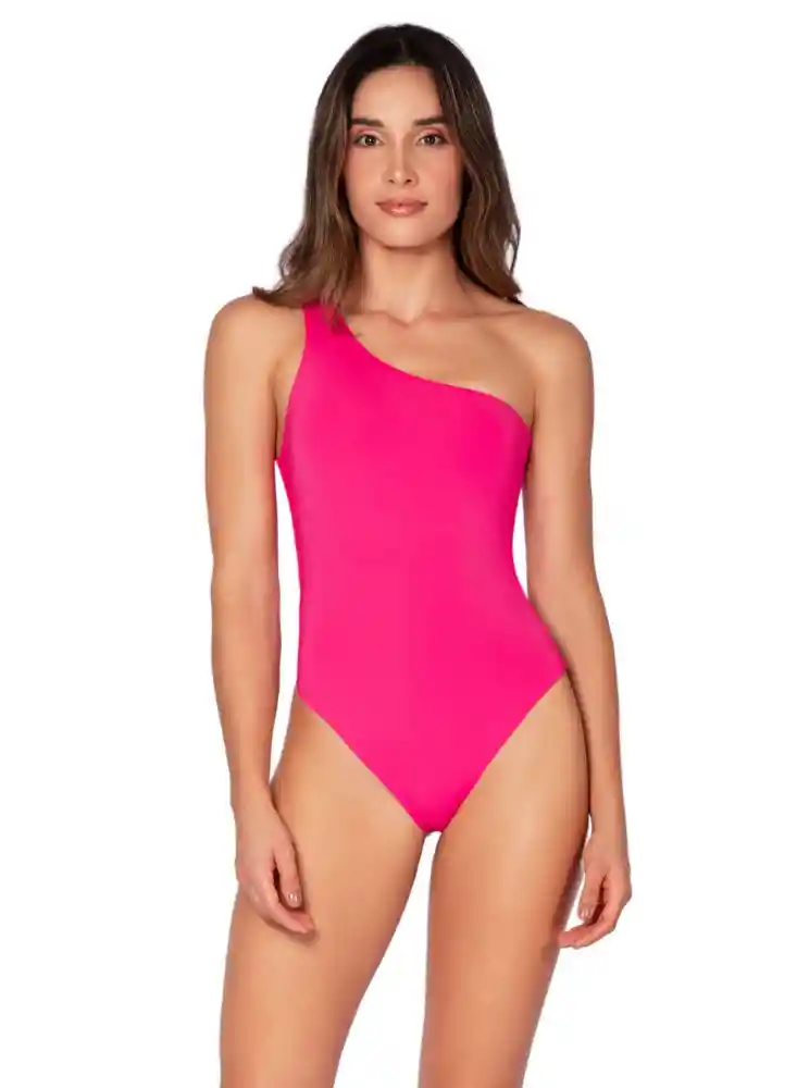 Vestido de Baño Entero S-fucsia