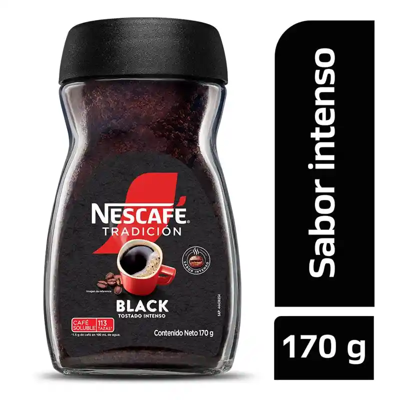 Café instantáneo NESCAFÉ Tradicion Black x 170g