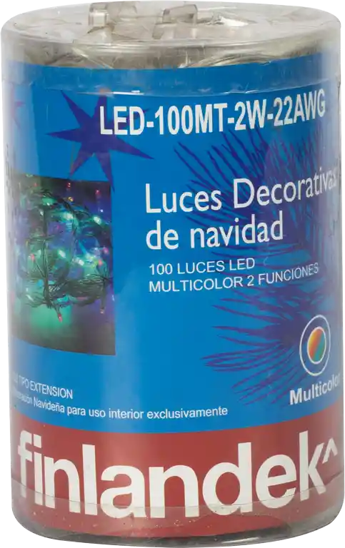 Finlandek 100 Luces Led Multicolor 2 Fun