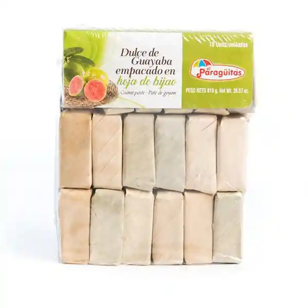 El Paragüitas Dulce de Guayaba Empacado en Hoja de Bijao