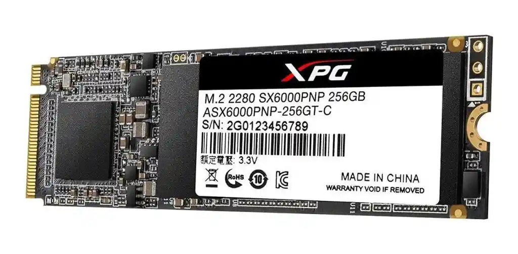 Unidad Solida XPG M.2 SX6000 PCIe 256GB Gen 3x4