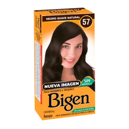 Bigen Tinte Permanente en Polvo  Negro Suave Natural 57