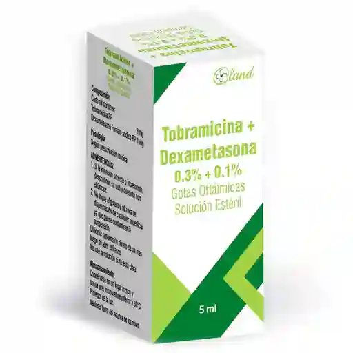 Tobramicina+dexametasona (1+3)mg/ml(0.1+0.3) Sol Oft Fco X 5 Ml - Cruz Verde -