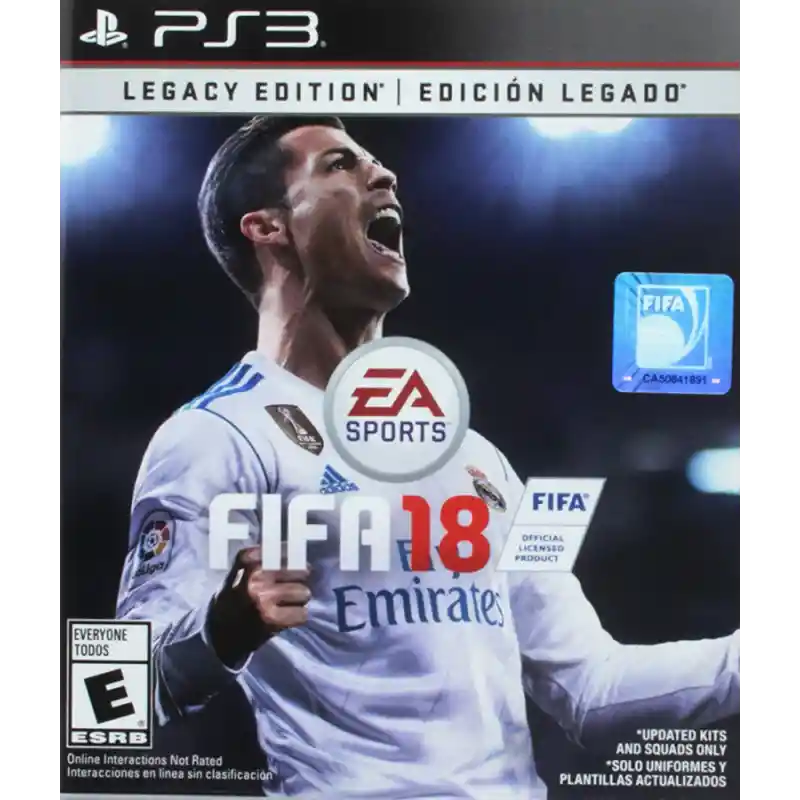 Juego Ps3 Fifa 18 Rola