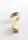 Pendientes Galia Oro Talla 99 Mujer Mango