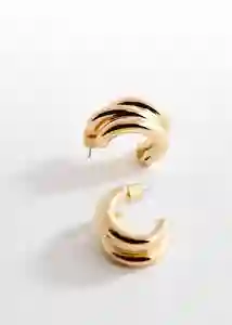 Pendientes Galia Oro Talla 99 Mujer Mango
