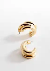 Pendientes Galia Oro Talla 99 Mujer Mango