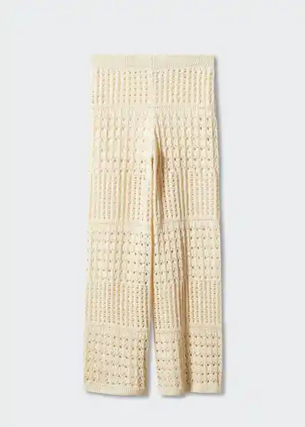 Pantalón Maldivas Crudo Talla M Mujer Mango