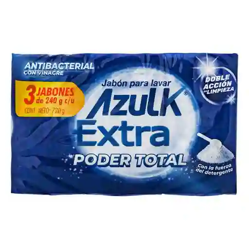Azulk Jabon En Barra Antibacterial720 Gr