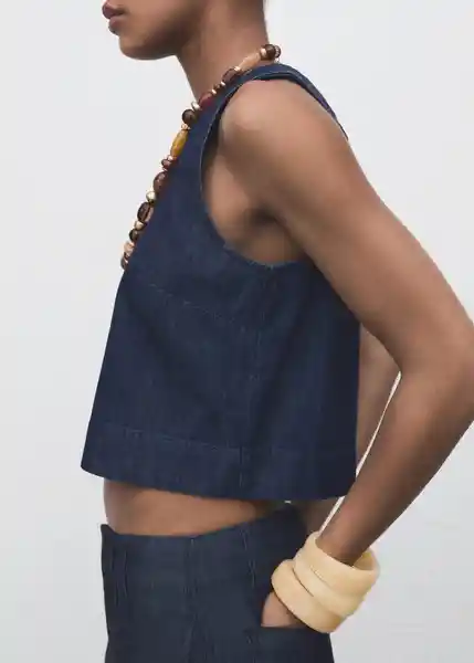 Top Lua Tejano Soft Talla S Mujer Mango