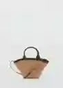 Bolso P Nido Khaki Talla 99 Mujer Mango