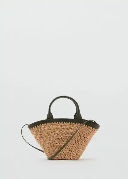 Bolso P Nido Khaki Talla 99 Mujer Mango