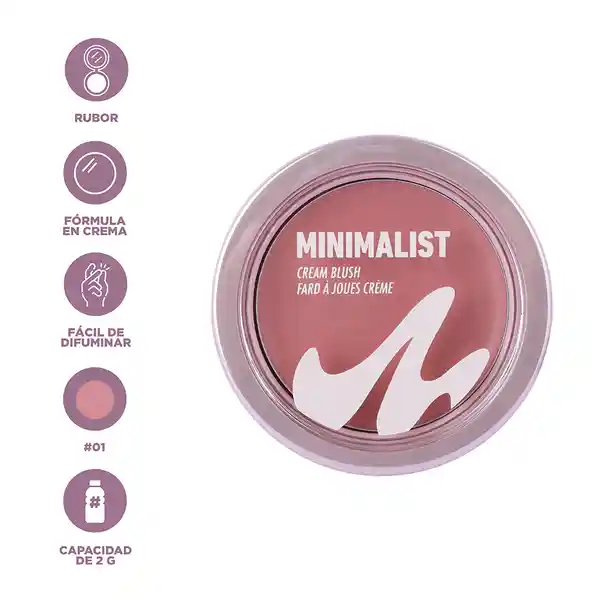 Rubor en Crema Serie Minimalist 01 Miniso