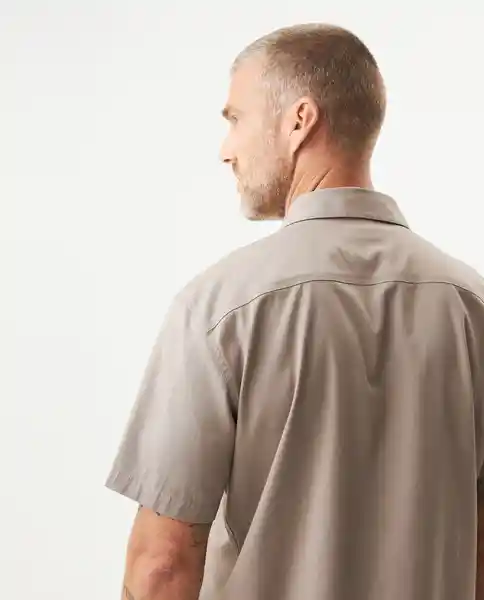 Camisa Pockets Gris Industrial Medio Talla S Chevignon