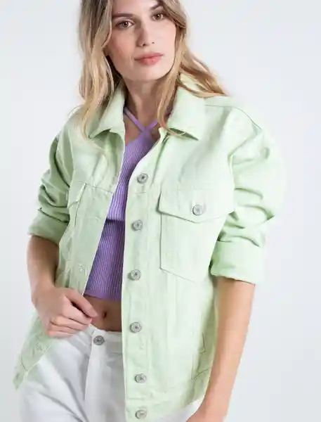 Chaqueta Chirico Mujer Verde Carrizo Claro Talla S Naf Naf