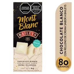 Mont Blanc Chocolate Blanco con Relleno Sabor a Baileys