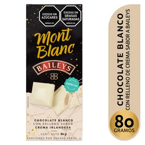 Mont Blanc Chocolate Blanco con Relleno Sabor a Baileys