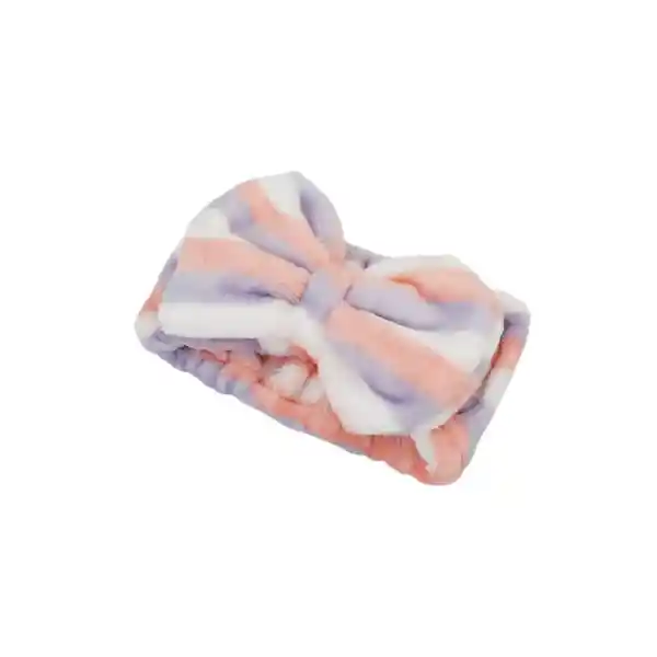 Banda Para el Cabello Con Moño y Rayas Miniso