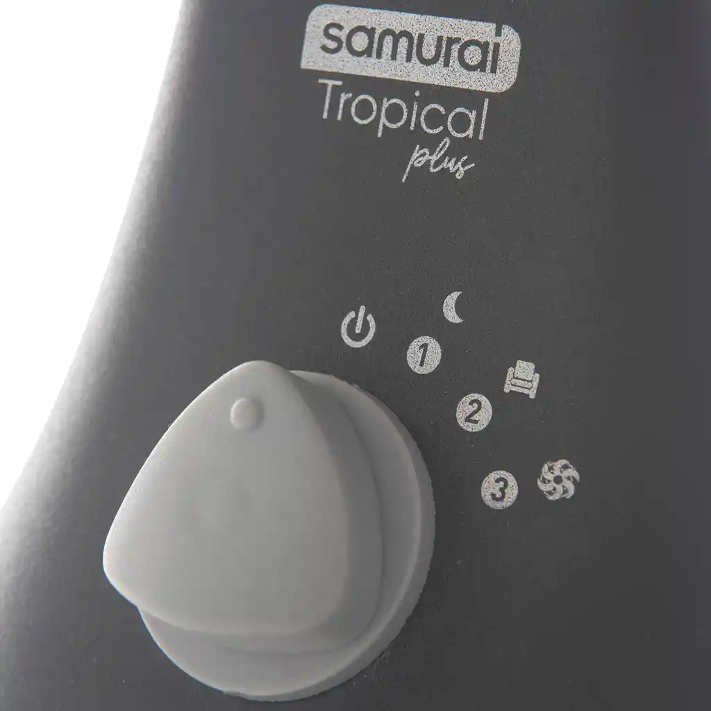 Samurai Ventilador de Piso Tropical Plus Negro