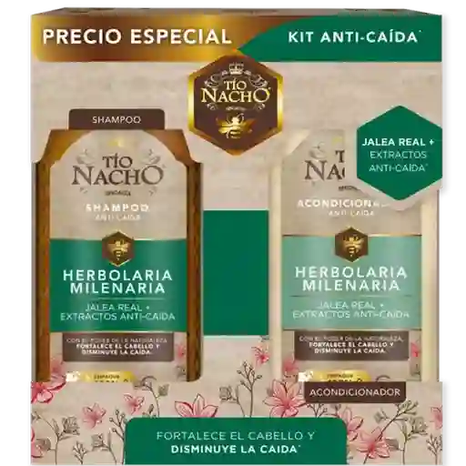 Tío Nacho Pack Shampoo Herbolaria Milenaria + Acondicionador