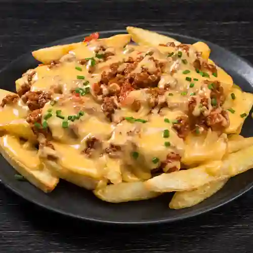 Papas con Queso y Tocineta