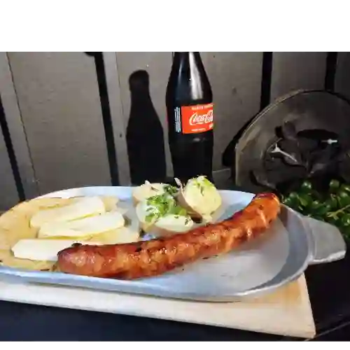 Chorizo con Arepa