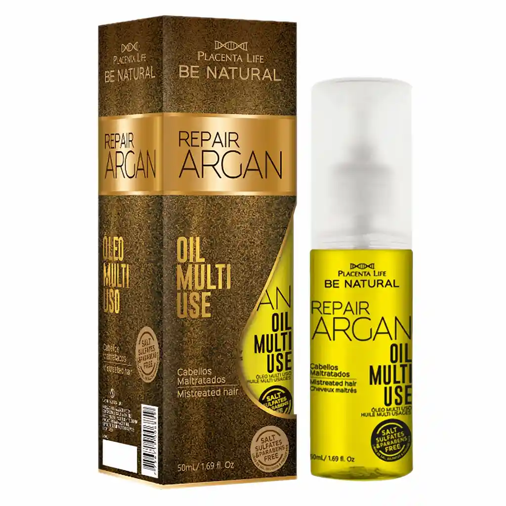 Be Natural Aceite Capilar Elixir Argán Reparador 50 mL