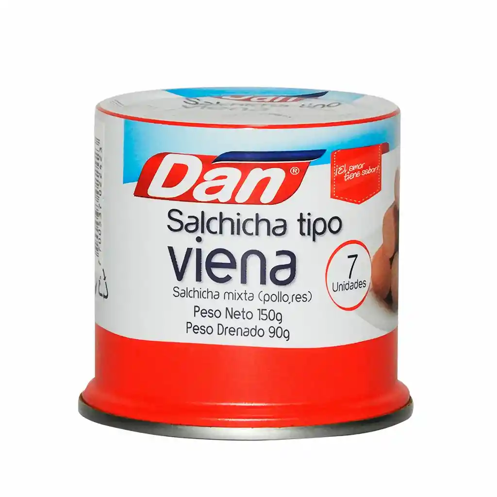 Dan Salchicha Tipo Viena Mixta Pollo y Res 