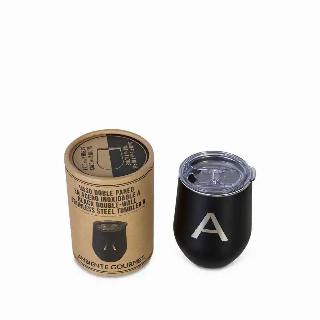 Vaso Doble Pared en Acero Inoxidable a Ambiente Gourmet