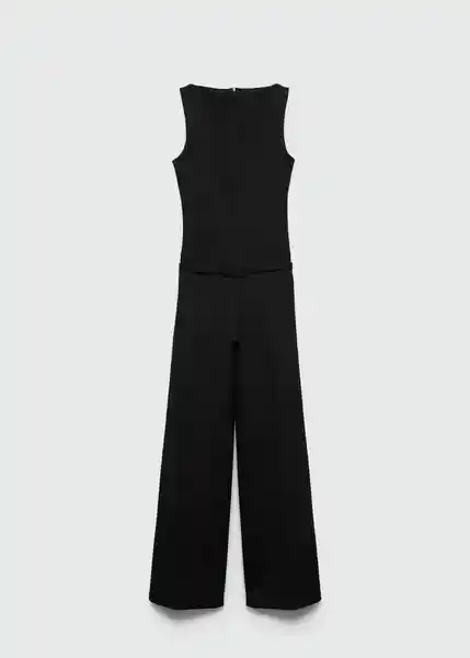 Enterizo Minimal Negro Talla XS Mujer Mango