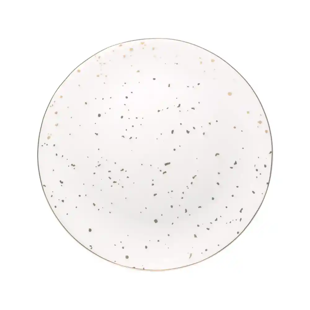 Plato Color Rojo Serie Vajilla Color Dorado Krea