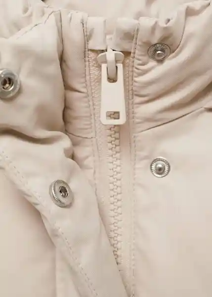 Abrigo Anorak Vega Piedra Talla 13 Niñas Mango