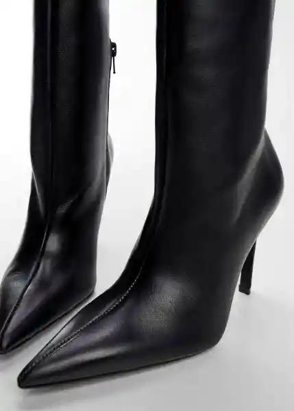 Bota Nille Negro Talla 37 Mujer Mango