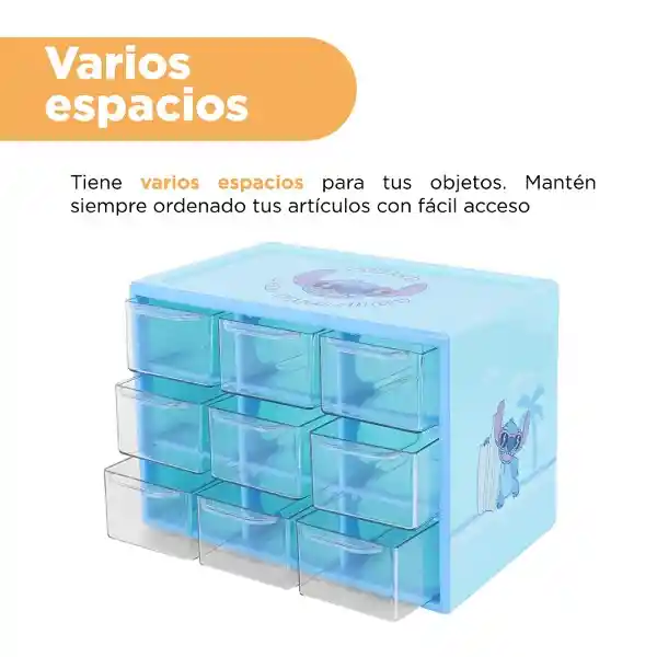 Gabinete de Almacenamiento 9 Cajones Serie Disney Stitch Miniso