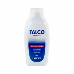 Lander Talco para Pies Antibacterial con Triclosán