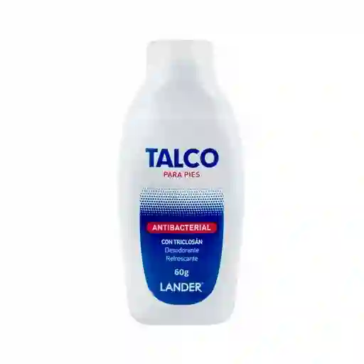 Lander Talco para Pies Antibacterial con Triclosán