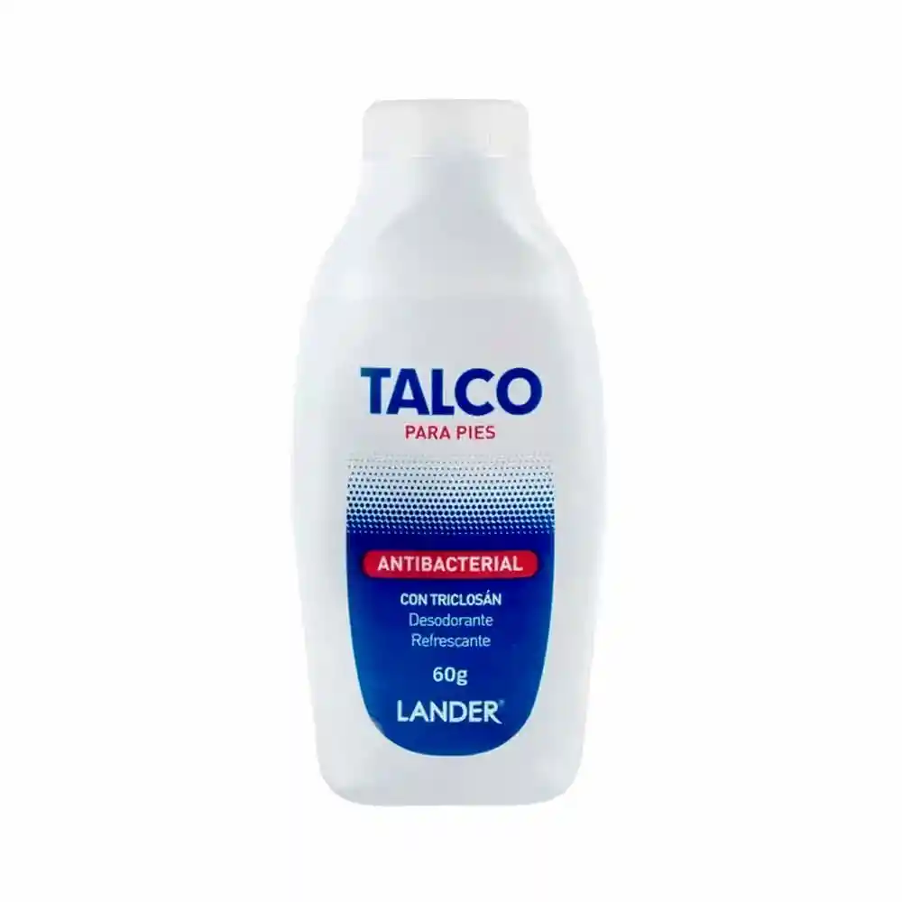 Lander Talco para Pies Antibacterial con Triclosán