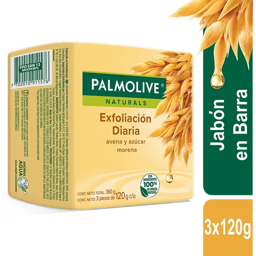 Palmolive Jabón Exfoliación Diaria en Barra